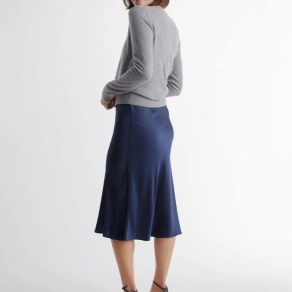 Quince Silk Skirt Blue - Picture 4 of 7